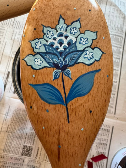 BUY NOW! Hairbrush with Blue Flower