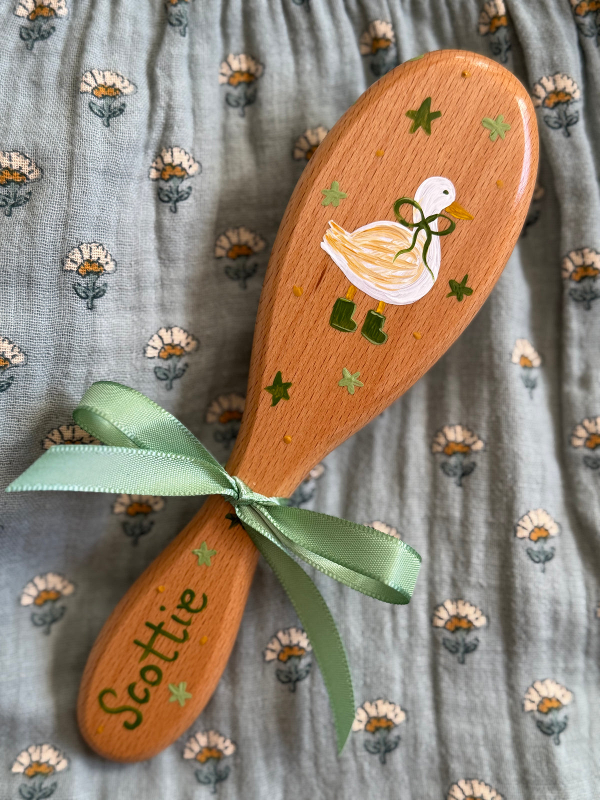 Goose in Boots Baby Brush