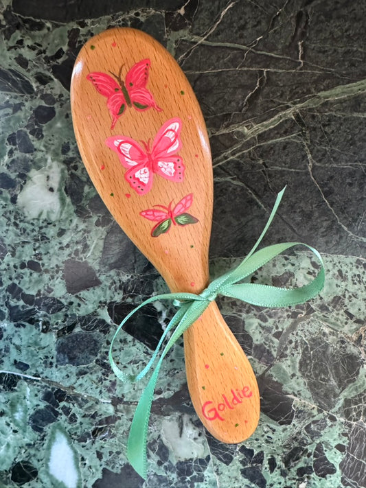 Butterfly Trio Hairbrush