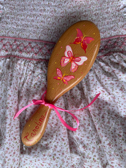Butterfly Trio Hairbrush