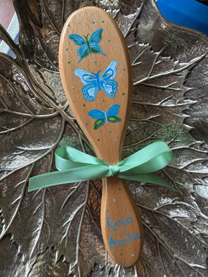 Butterfly Trio Hairbrush