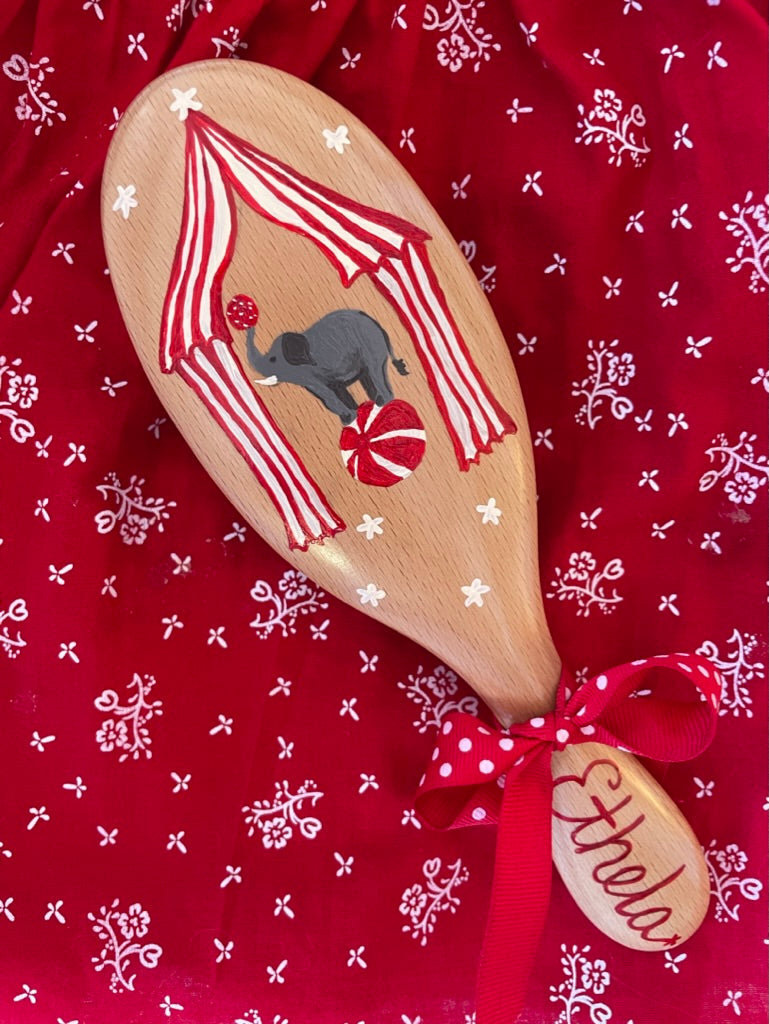 Circus Elephant Hairbrush