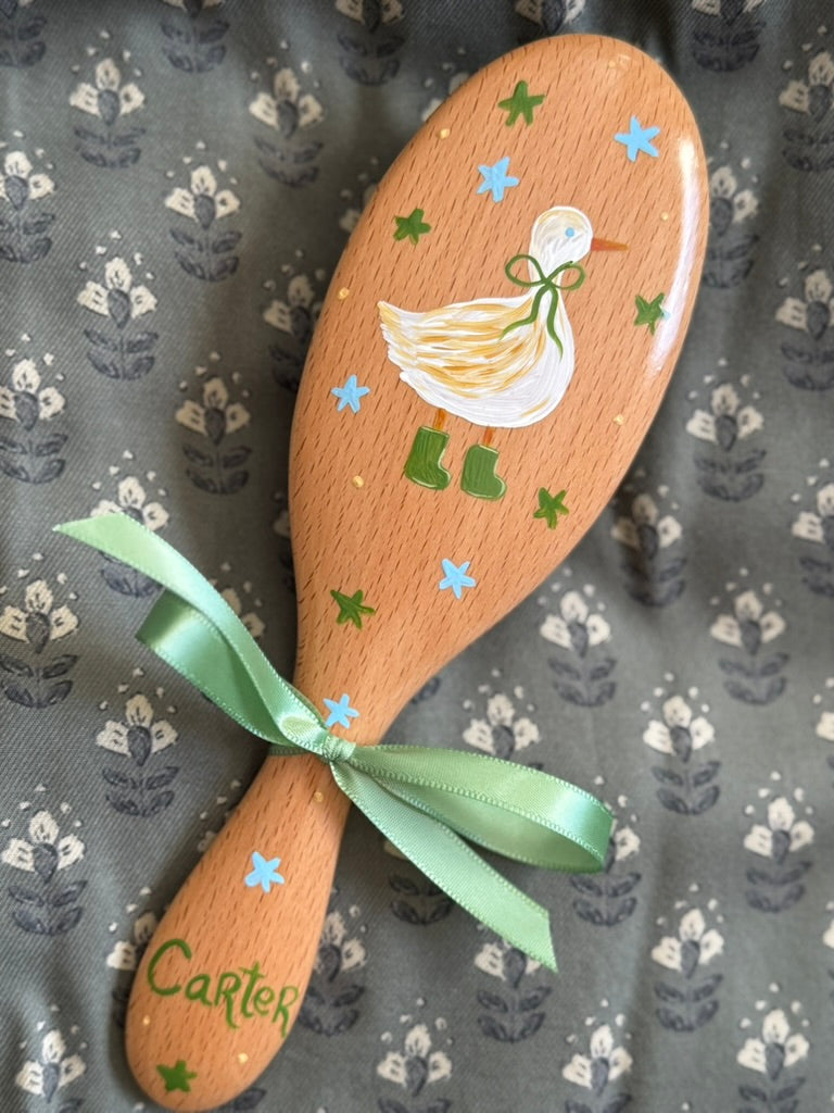 Goose in Boots Hairbrush