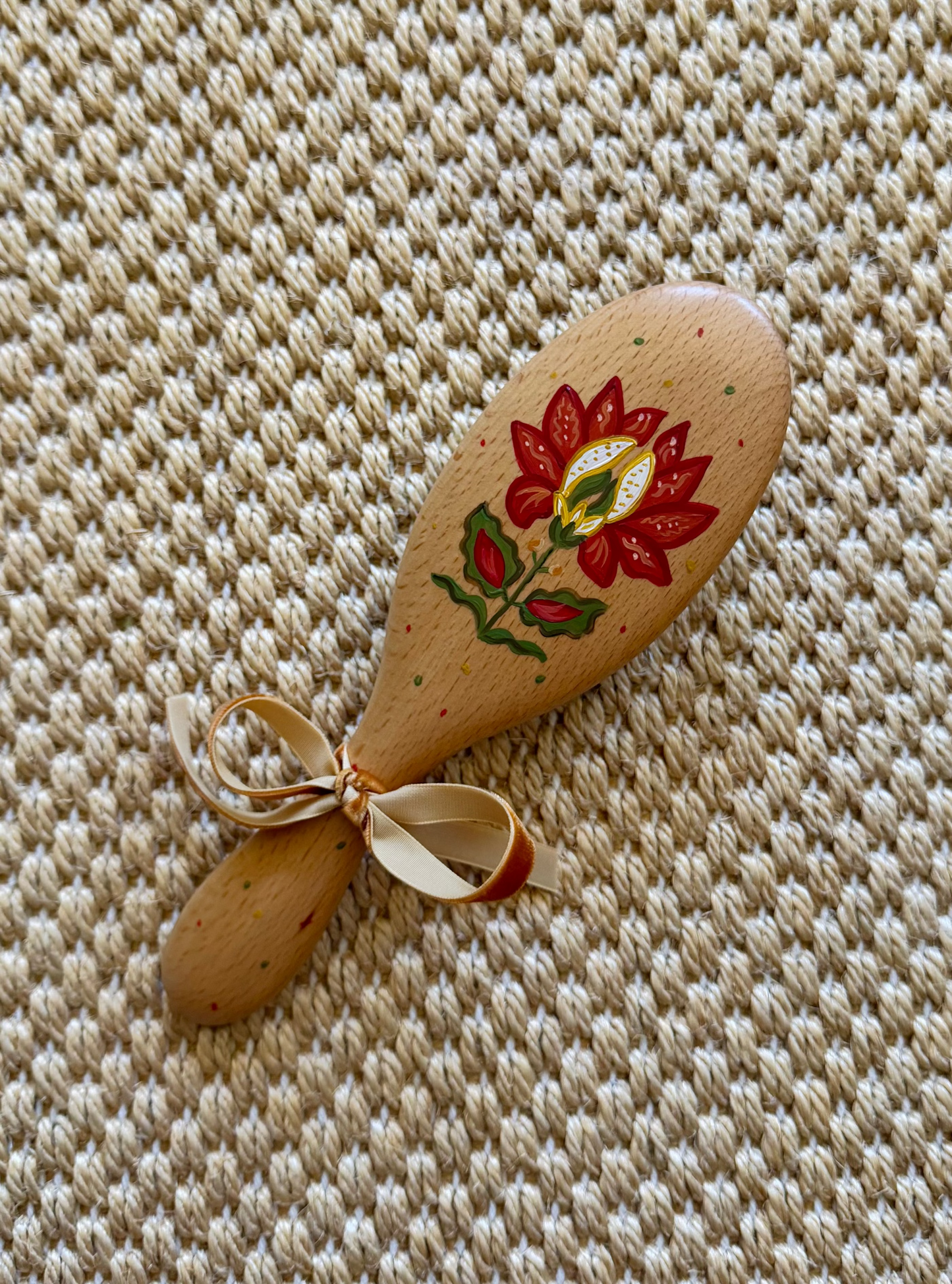 Tangier Flower Hairbrush